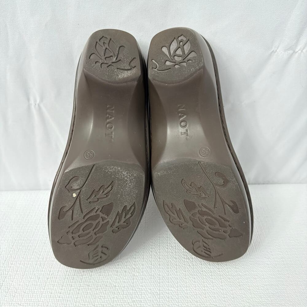 Naot Shoes Womens Size 7 Ankara Mules Copper Chain Detail Made in Israel - Picture 10 of 10